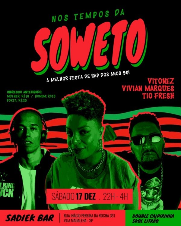 Nos tempos de soweto em São Paulo Sympla