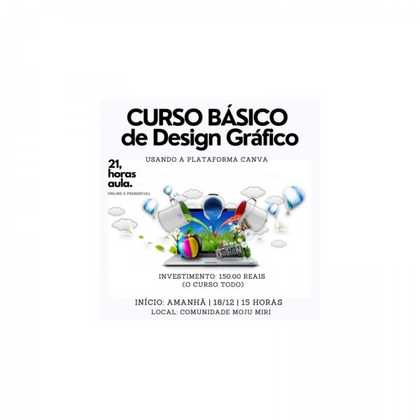 Curso Básico de Design Gráfico com Plataforma Canva em Moju - Sympla