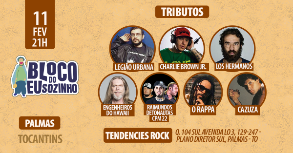 Bloco do Eu Sozinho Palmas/TO em Palmas Sympla