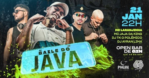 Baile do Java com Mc Laranjinha em Governador Valadares - Sympla