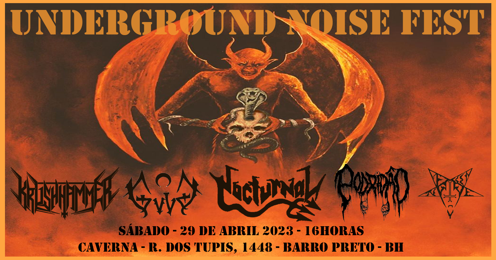 Underground Noise Fest em Belo Horizonte - Sympla