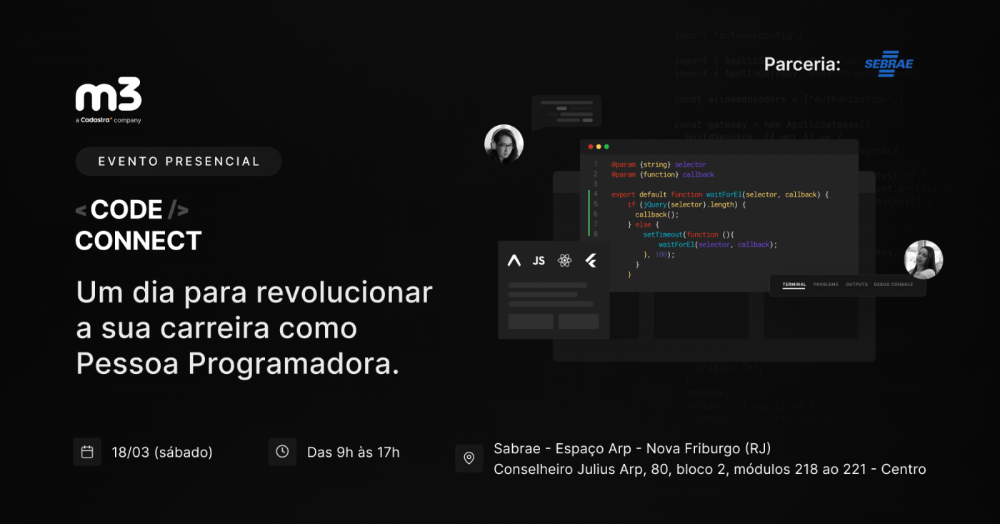Code Connect L Code Connect 2023 em Nova Friburgo - Sympla