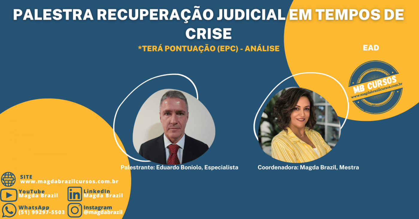 PALESTRA RECUPERAÇÃO JUDICIAL EM TEMPOS DE CRISE - online - Sympla