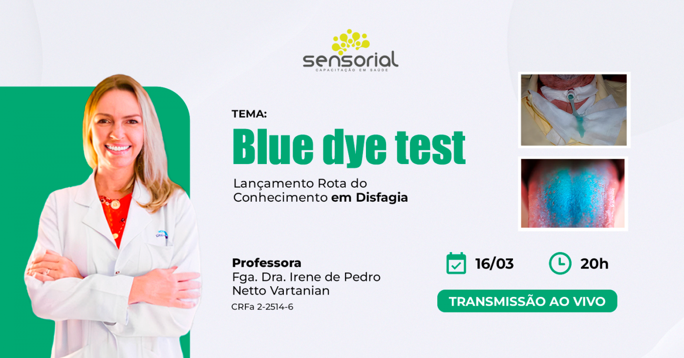 [Aula gratuita] Tema: Blue dye test - online - Sympla