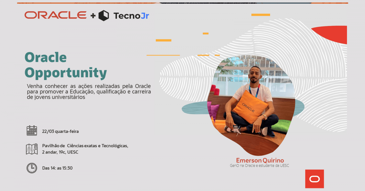 Oracle Opportunity + TecnoJr em Ilhéus - Sympla
