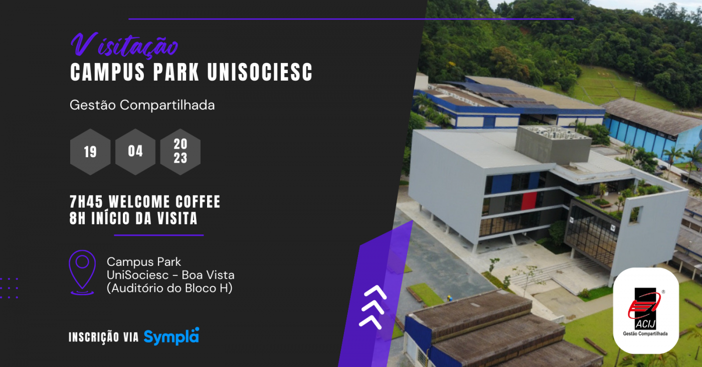 Gestão Compartilhada - Visitação Campus Park Unisociesc em Joinville ...
