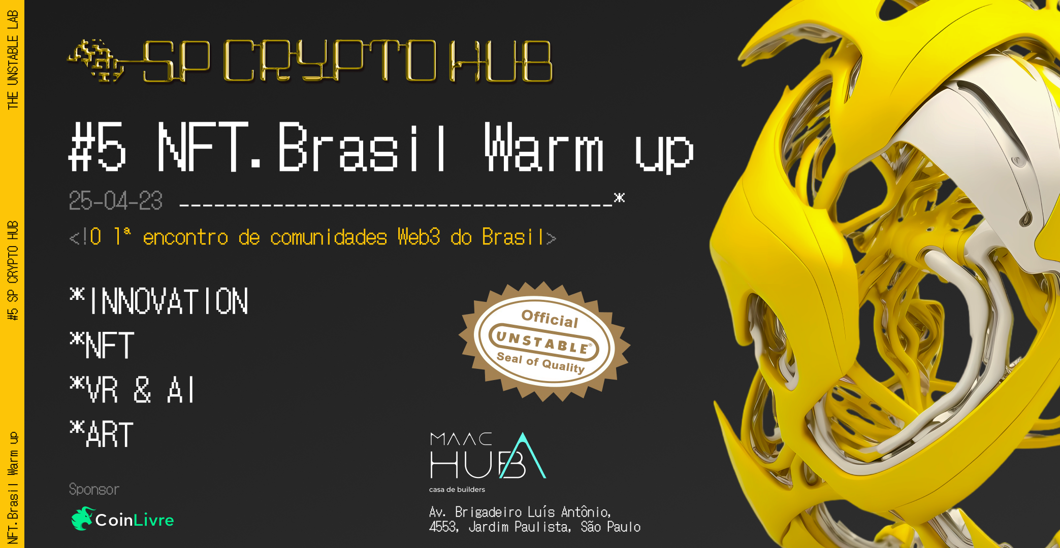 SP CRYPTO HUB #5 - NFT.Brasil Warm Up em São Paulo - Sympla
