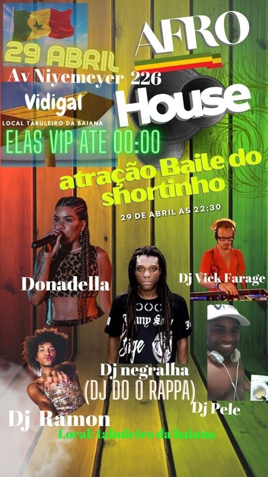 Afro House Vidigal em Rio de Janeiro Sympla