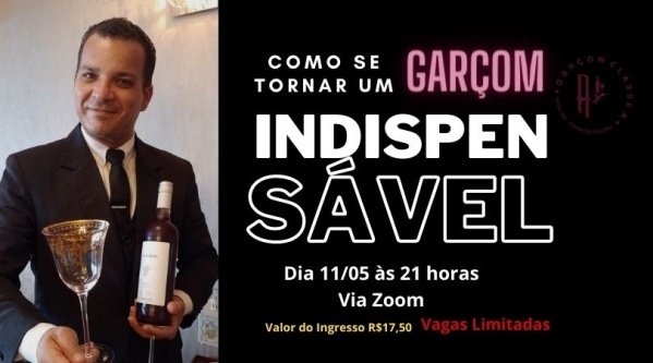 Como se tornar um Garçom INDISPENSÁVEL - online - Sympla