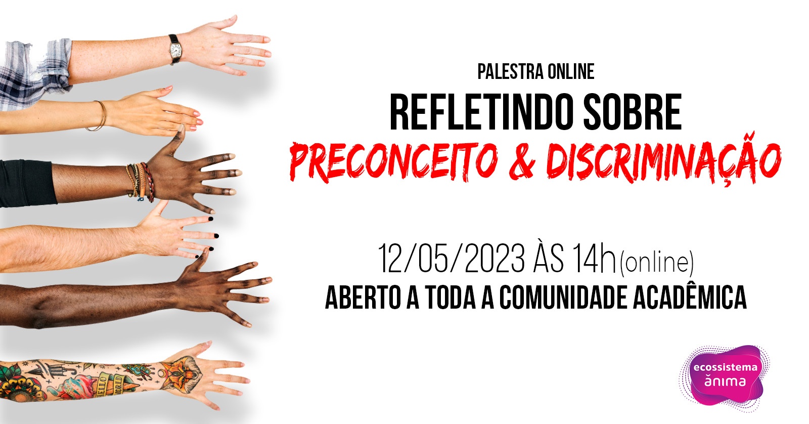 Palestra Online: Refletindo sobre Preconceito e Discriminação em São ...