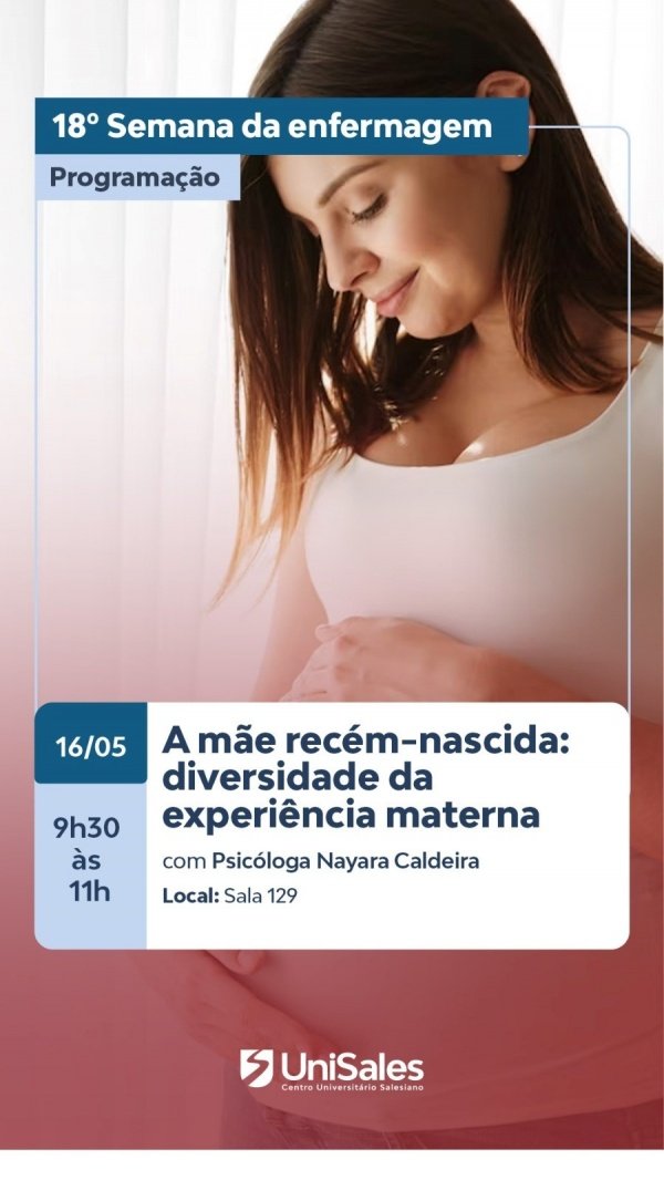 A mãe recém-nascida: diversidade da experiência materna em Vitória - Sympla