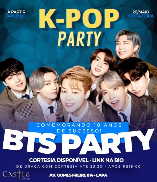 KPOP PARTY ESPECIAL BTS NA CASTLE em Rio de Janeiro Sympla