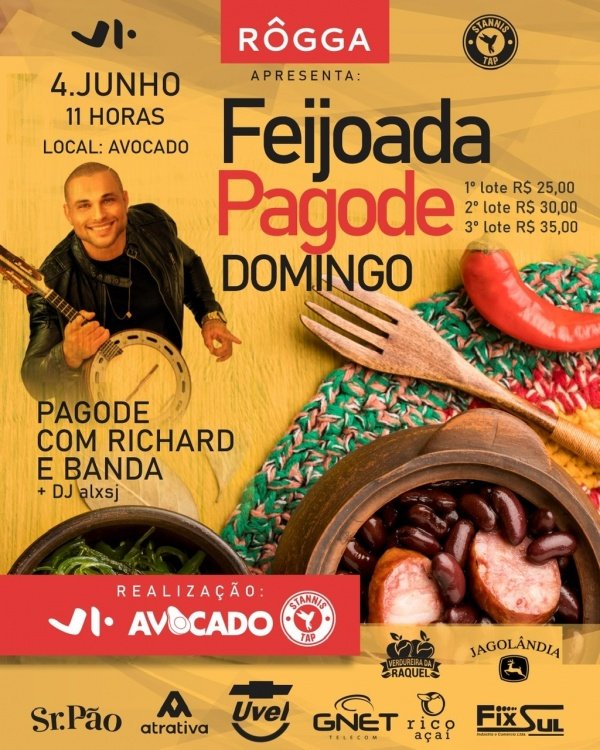 Feijoada Avocado / Vibar / Stannis TAP em Jaraguá do Sul Sympla