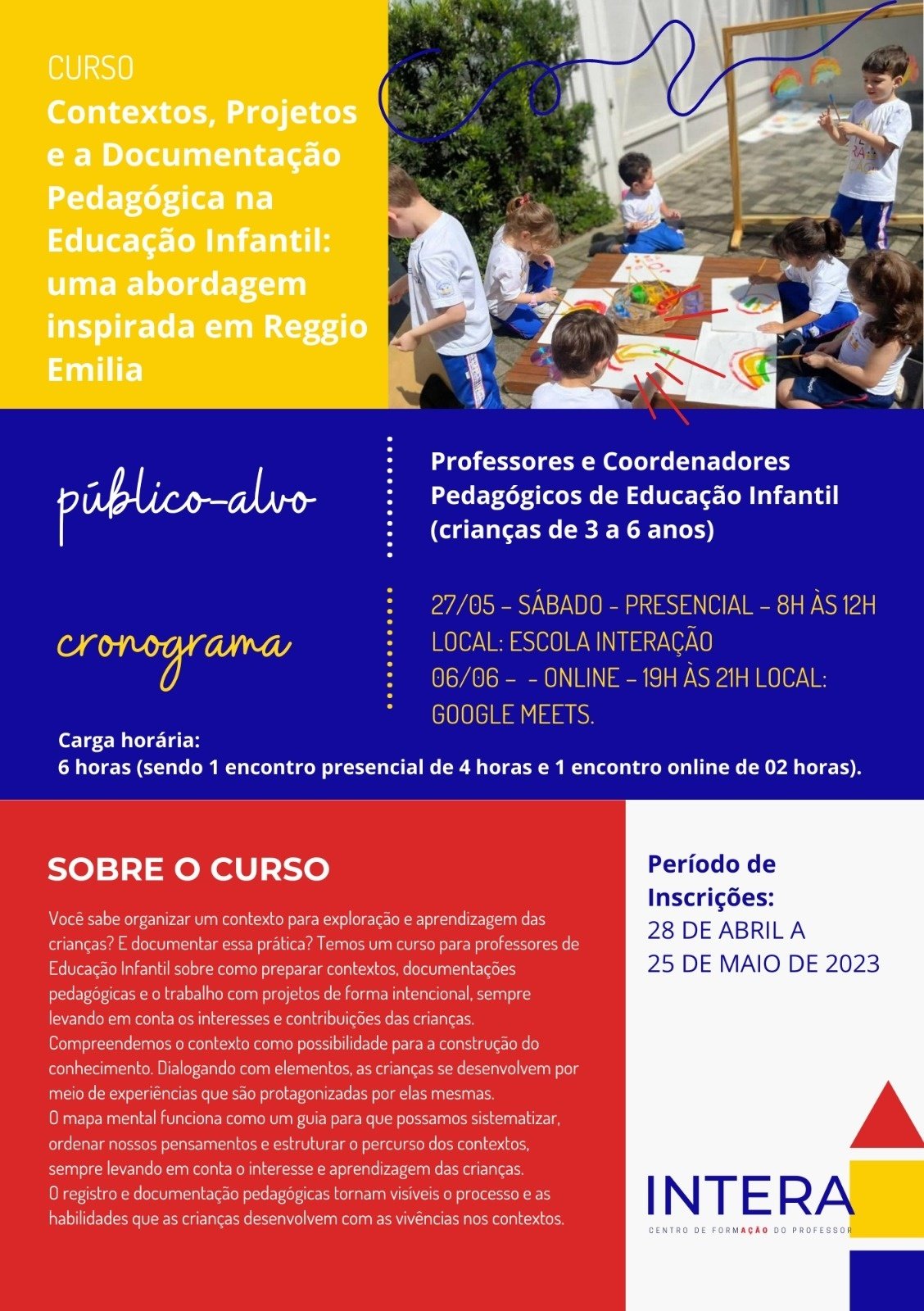 Documentação Pedagógica na Educação Infantil: Tornando Visível a ...