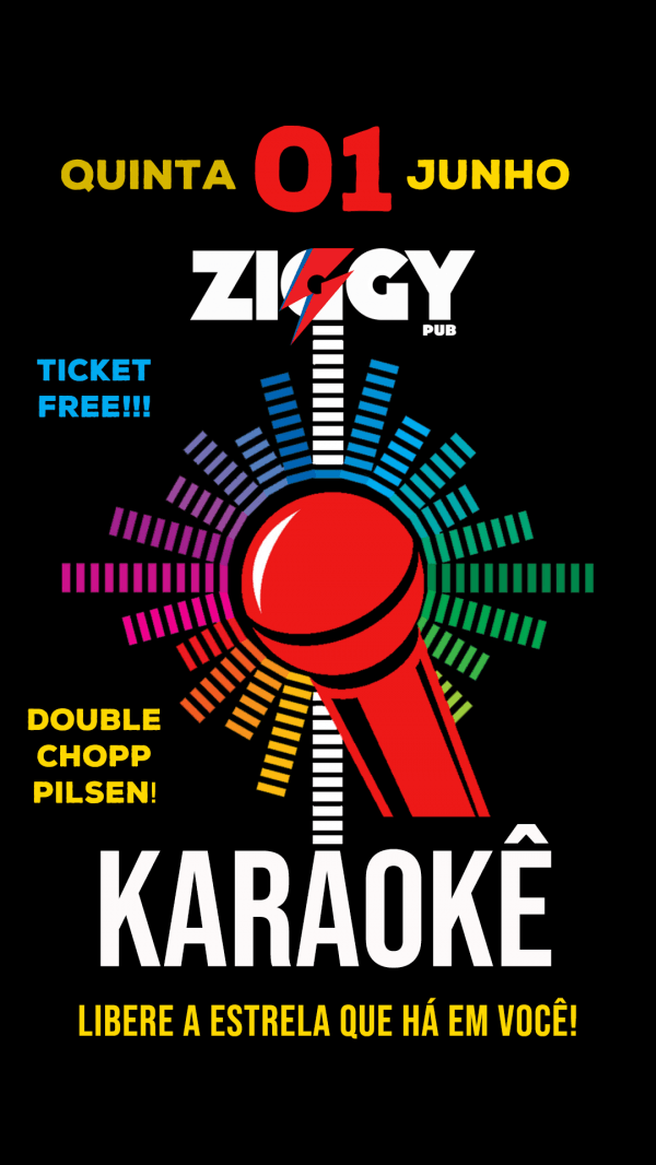 ZIGGY KARAOKE VINHEDO ENTRADA FREE em Vinhedo Sympla