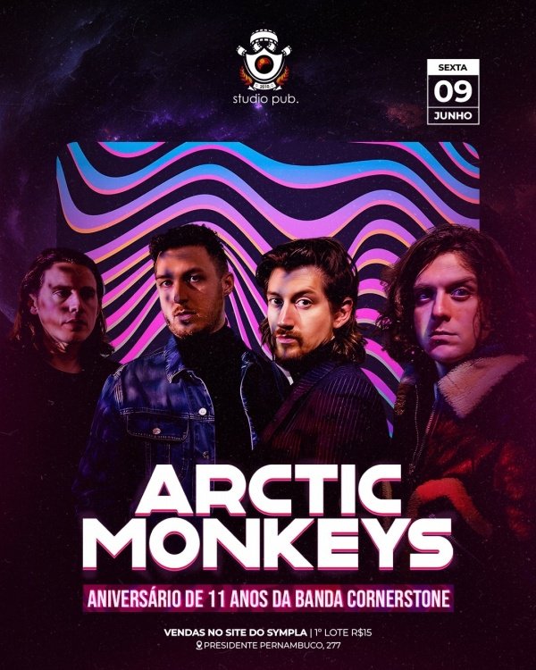Erstone Studio ANIVERSÁRIO DA ARCTIC MONKEYS COVER - 10 ANOS DE BANDA CORNERSTONE ...