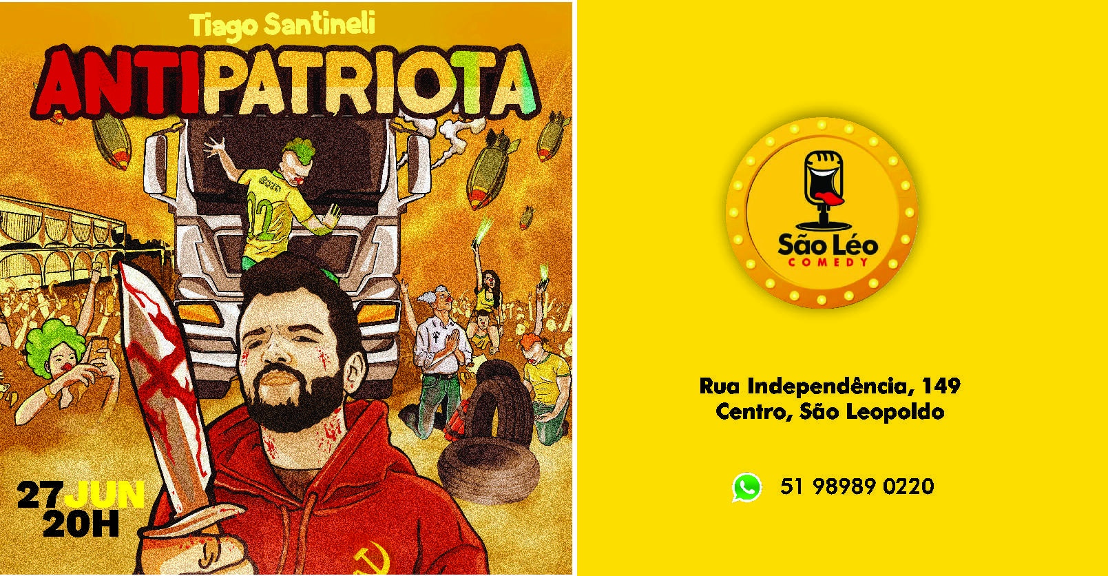 TIAGO SANTINELI - SESSÃO EXTRA em São Leopoldo