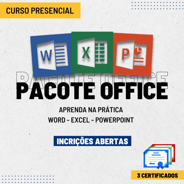 Pacote Office: Word, Excel e PowerPoint - Curso Presencial em Aparecida ...
