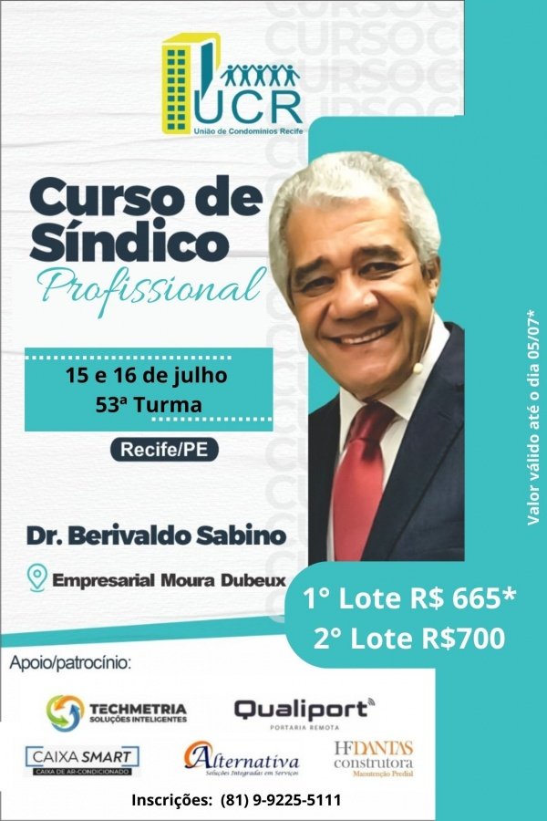 Curso Síndico Profissional-UCR em Recife - Sympla