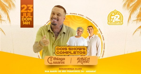 THIAGO SOARES E BANDA AMOR - 2 SHOWS COMPLETOS