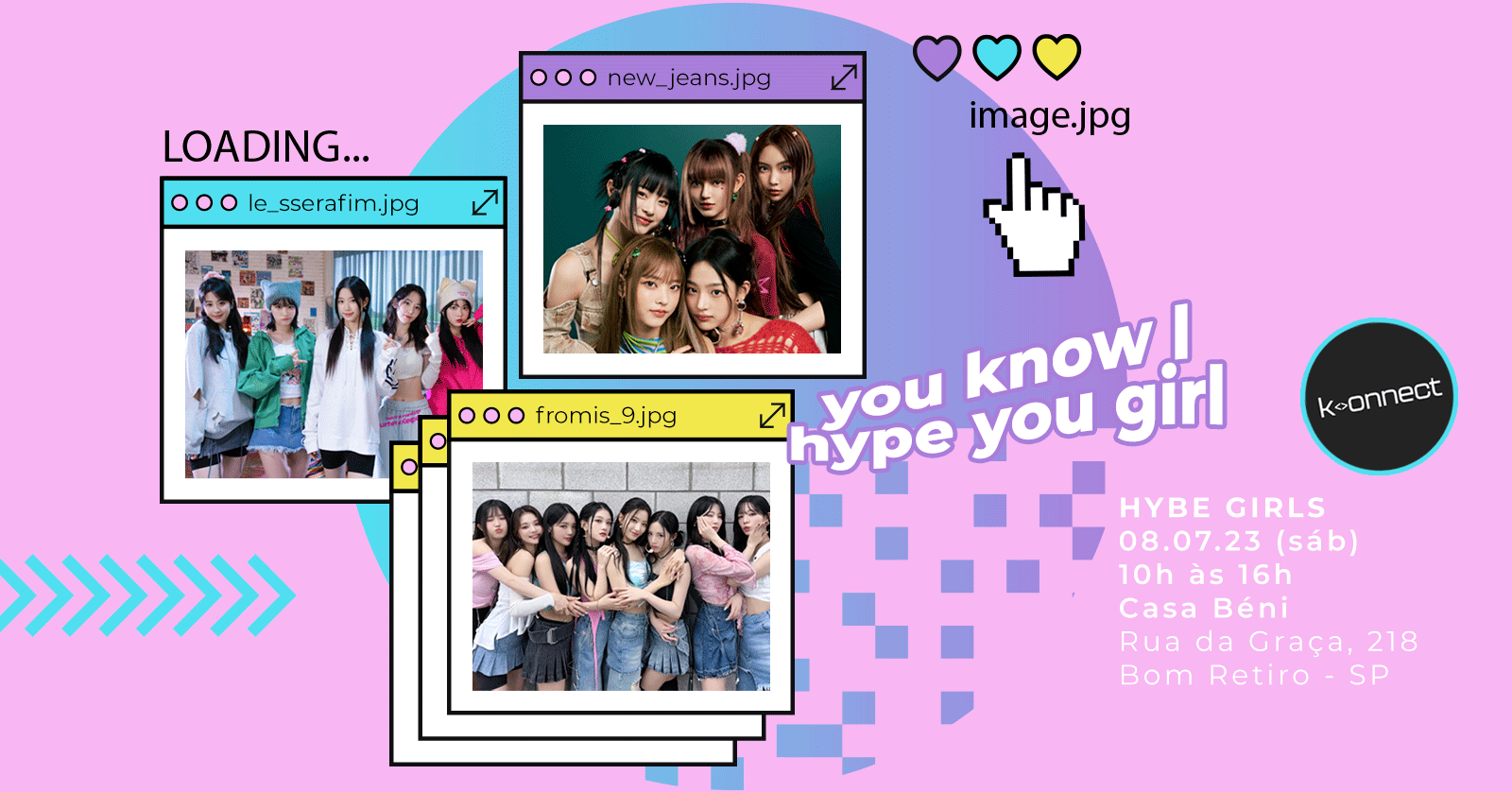 HYBE GIRL: le sserafim + fromis_9 + new jeans cupsleeve em São