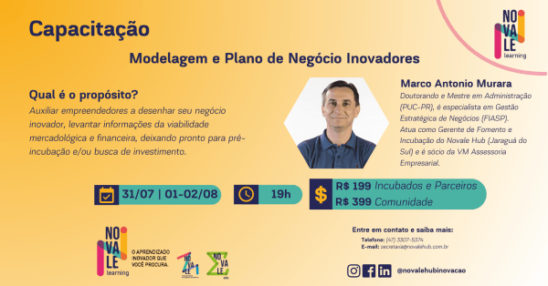 Novale Learning - Modelagem e Plano de Negócios Inovadores em Jaraguá ...