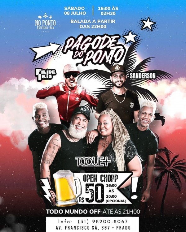 PAGODE NO PONTO Sabadin em Belo Horizonte Sympla