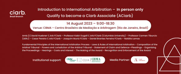 Chartered Institute of Arbitration Ciarb Introduction to
