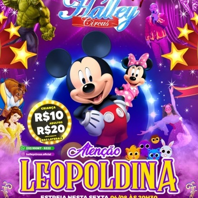 Halley Circus | ESTRÉIA LEOPOLDINA| Sexta-feira às 20h30 em