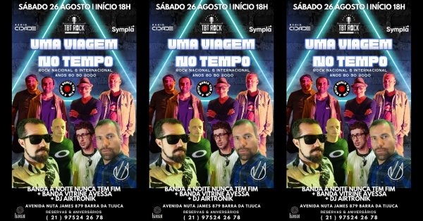 TBT ROCK BAR UMA VIAGEM NO TEMPO 80 90 & 2000 :: BANDA A NOITE NUNCA ...