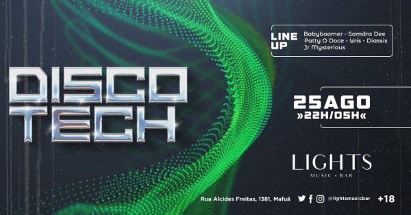 Lights Music Bar: DISCOTECH em Teresina - Sympla
