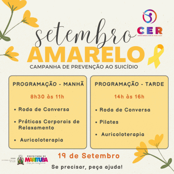 SETEMBRO AMARELO em Marituba - Sympla