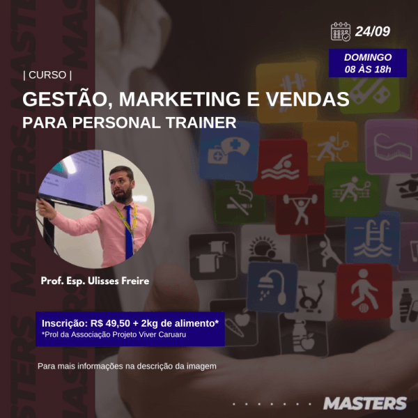Curso Gestão, Marketing e Vendas Para Personal Trainer em Caruaru - Sympla