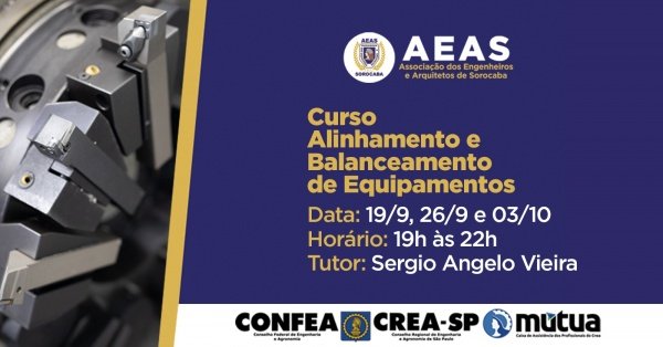 Curso Alinhamento e Balanceamento de Equipamentos em Sorocaba - Sympla