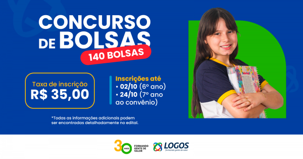Concurso de Bolsas LOGOS 2024 em Ananindeua - Sympla