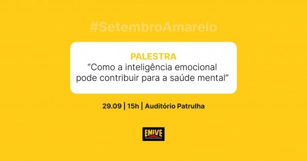 Palestra | Setembro Amarelo em Belo Horizonte - Sympla