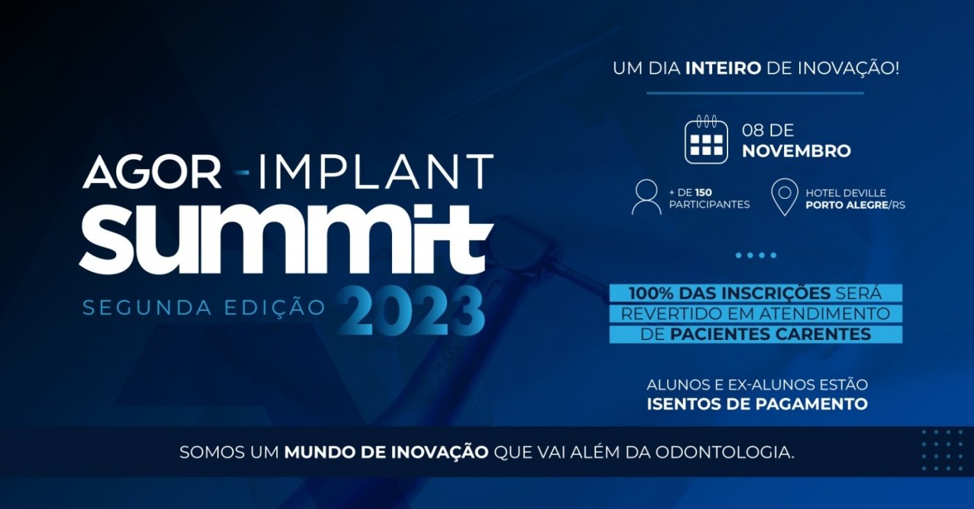AGOR - Implant Summit 2023 em Porto Alegre - Sympla