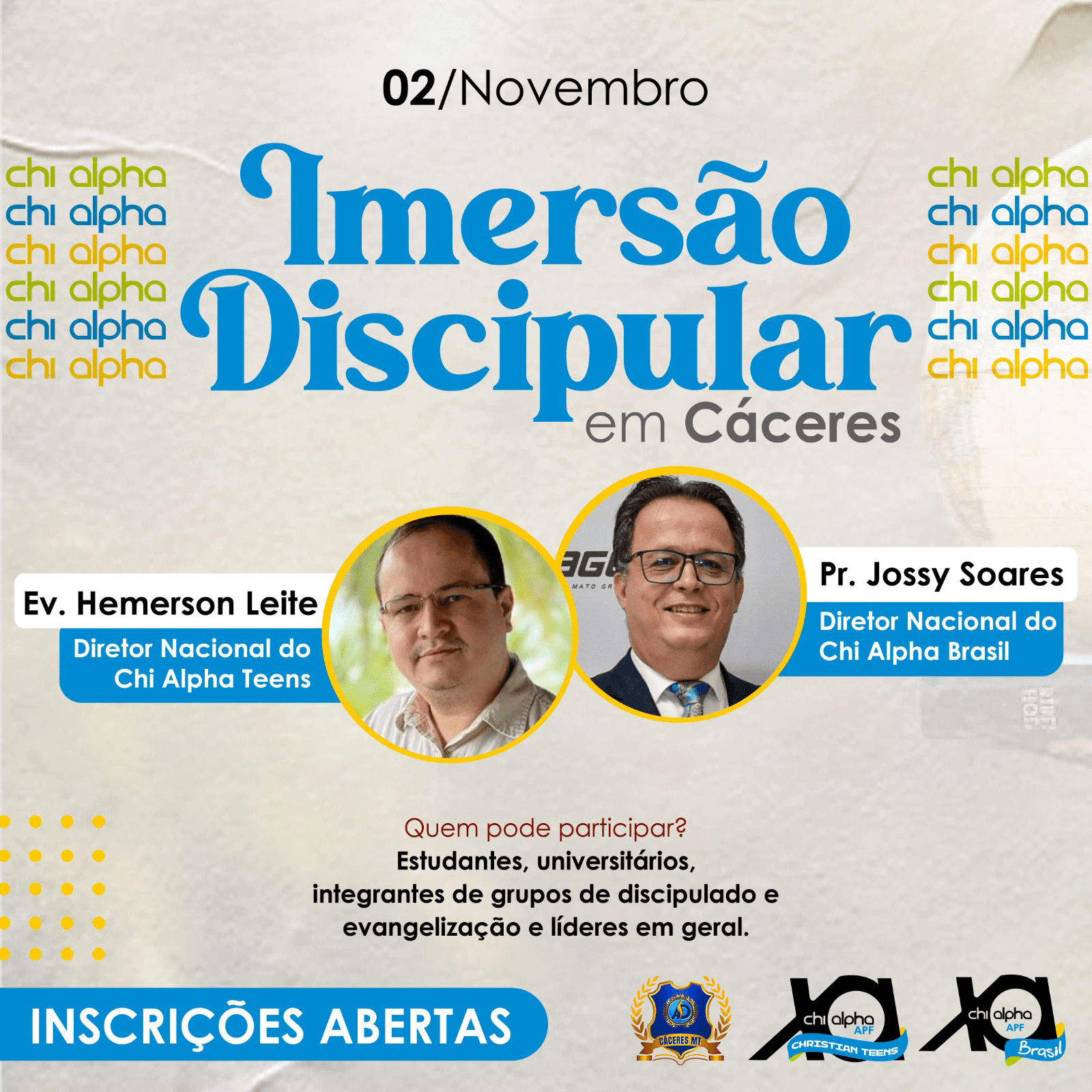 Imersão Discipular em Cáceres - Sympla
