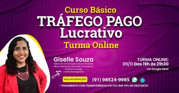 Curso Básico de Tráfego Pago - Turma Online - online - Sympla