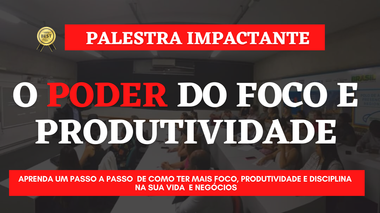 O PODER DO FOCO - MAIS  DE 4 MIL PESSOAS JÁ ASSISTIRAM ESSE AULÃO