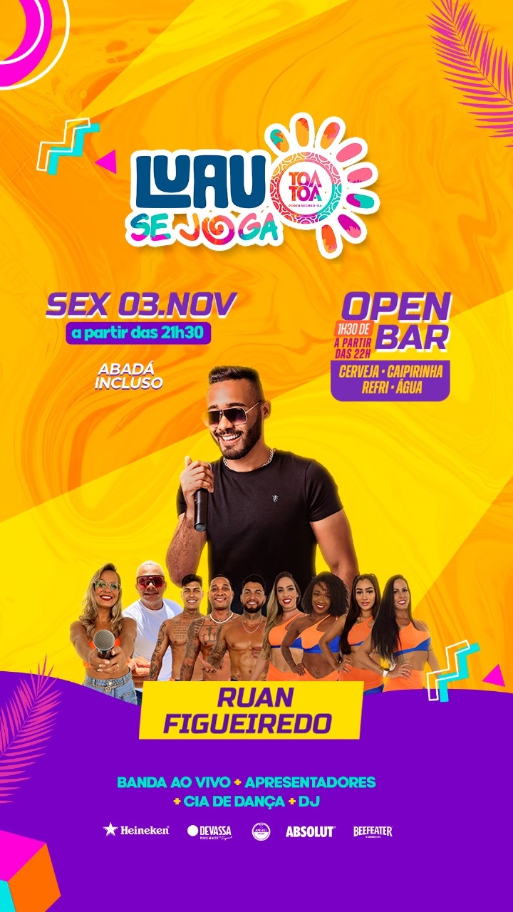Luau Tôa Tôa 03/11/2023 Sexta Feira em Porto Seguro Sympla