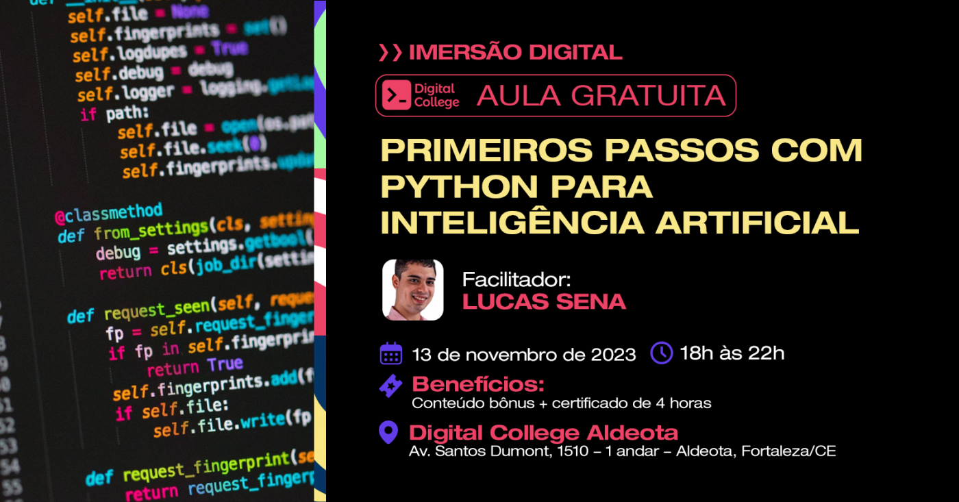 Primeiros Passos com Python para Inteligência Artificial em Fortaleza ...