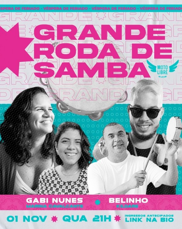 Grande Roda de Samba ~ Belinho, Gabi Nunes, Kildare Ferreira e Marina ...