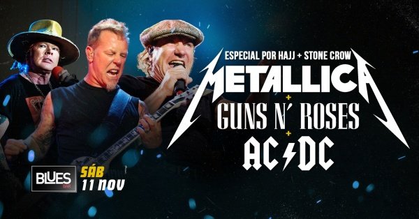 METALLICA- AC/DC - GUN'S em Campo Grande - Sympla