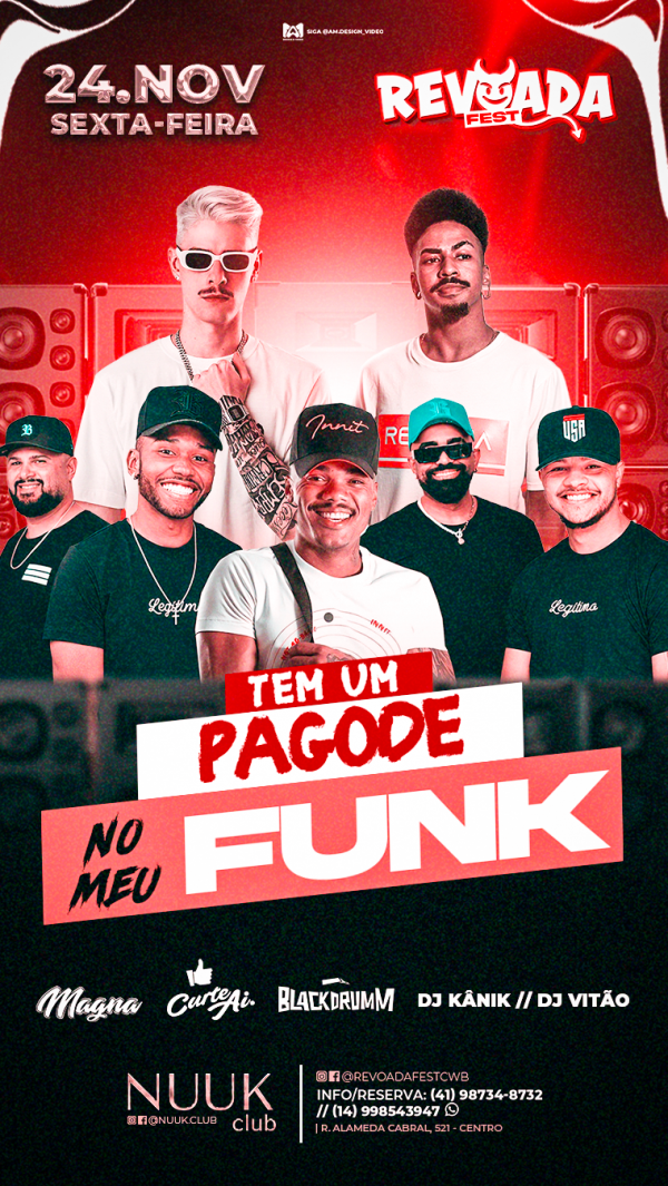 Revonda Raper REVOADA FEST - TEM UM PAGODE NO MEU FUNK em Curitiba - Sympla