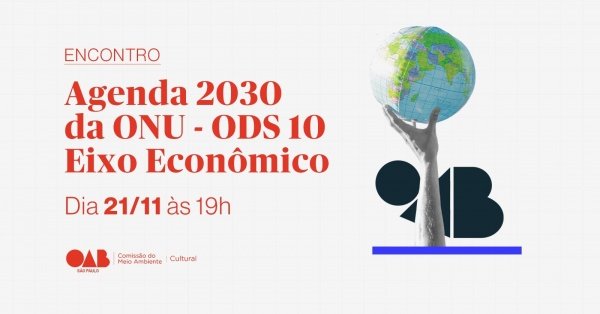 Encontros da Agenda 2030 da ONU ODS 10- Eixo Econômico - online - Sympla