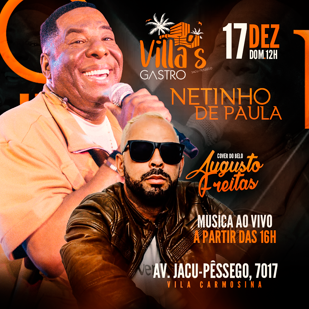 Netinho de Paula e Augusto Freitas (cover do Belo) em São Paulo