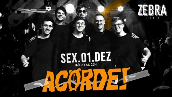 Banda Acorde! - Zebra Club em Brusque - Sympla