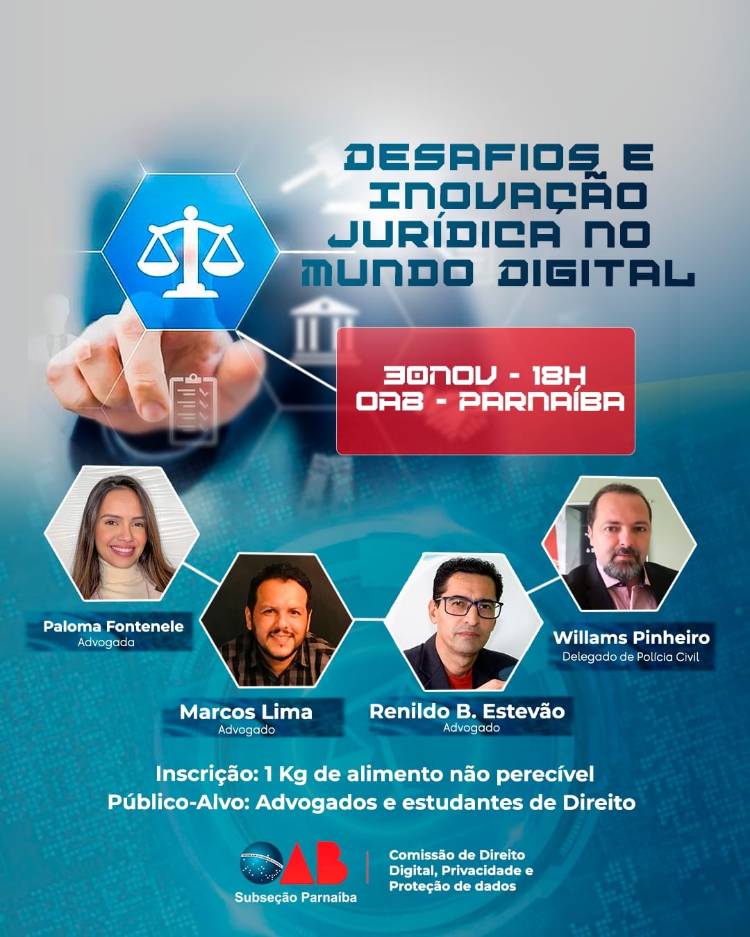 Desafios e Inovação Jurídica no Mundo Digital em Parnaíba - Sympla