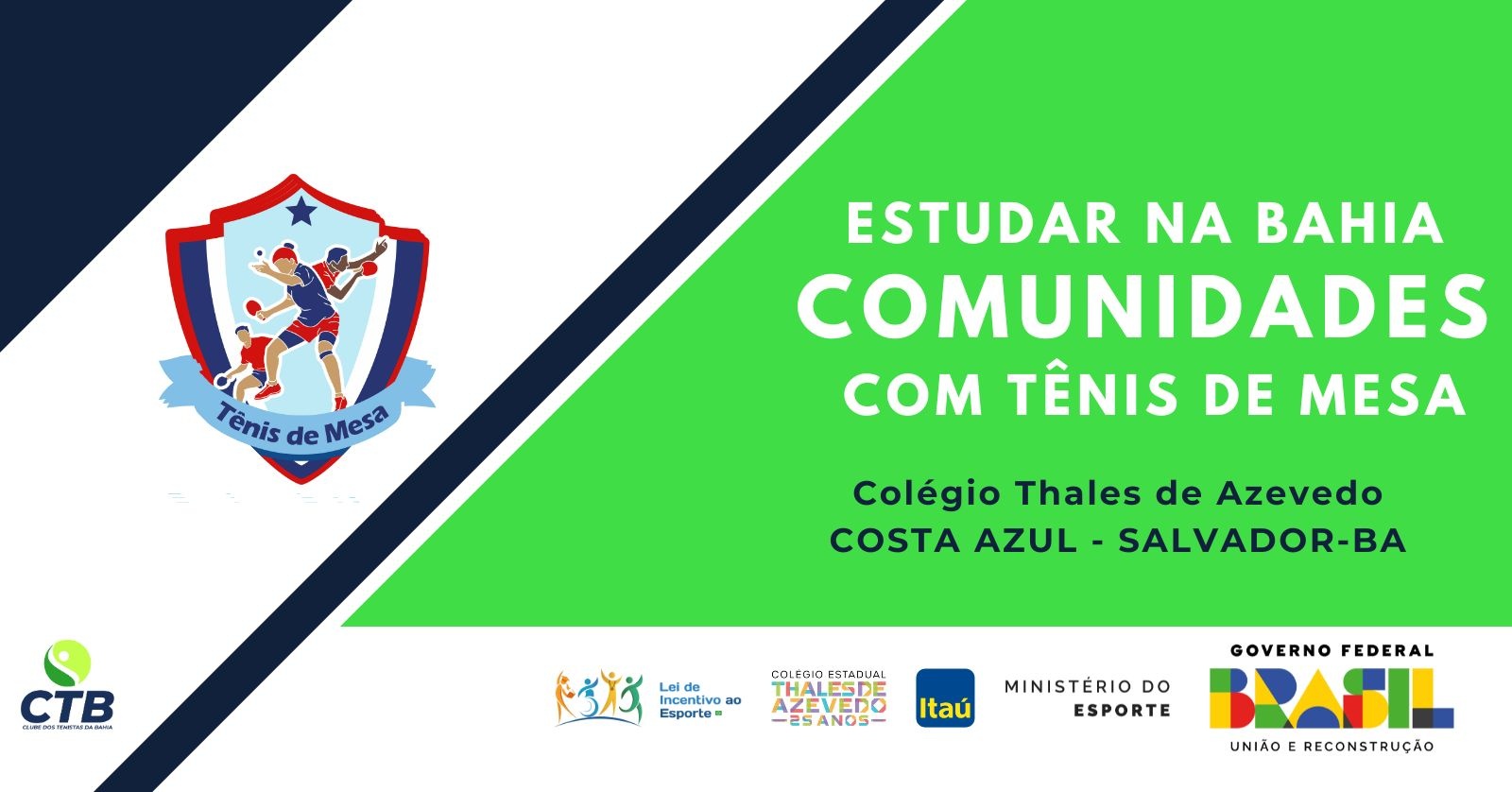 Projeto Estudar Comunidades com Tênis de Mesa - Thales